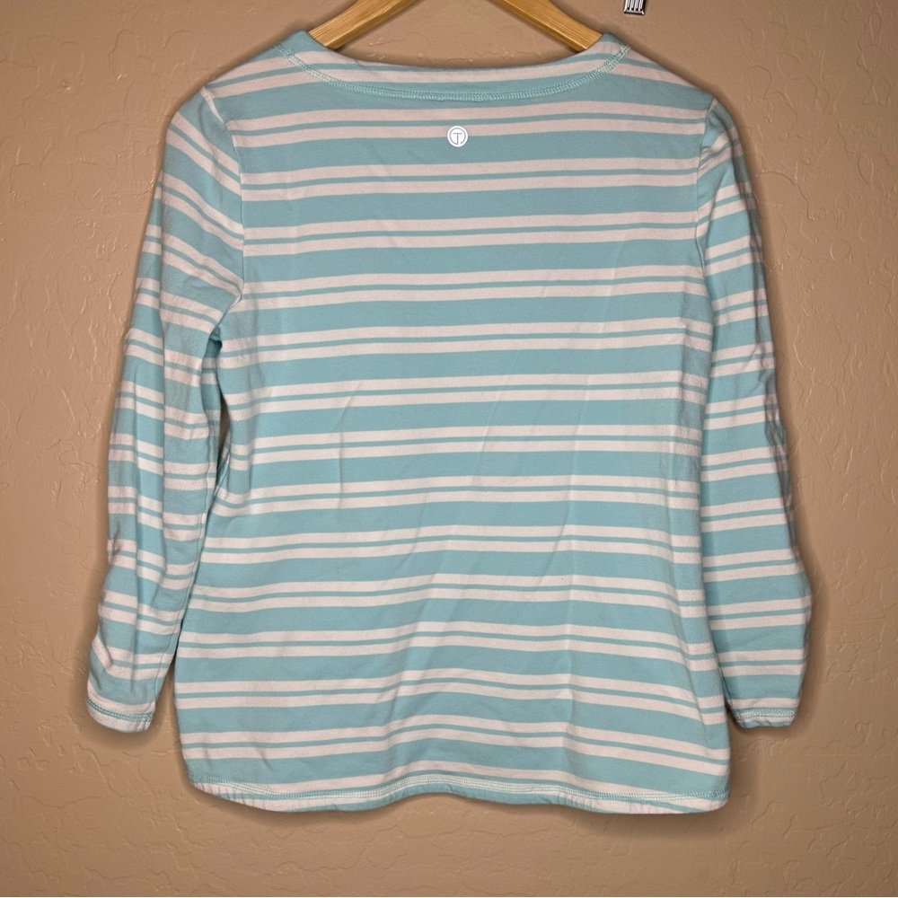 T By Talbots Striped Terry Pullover - image 2